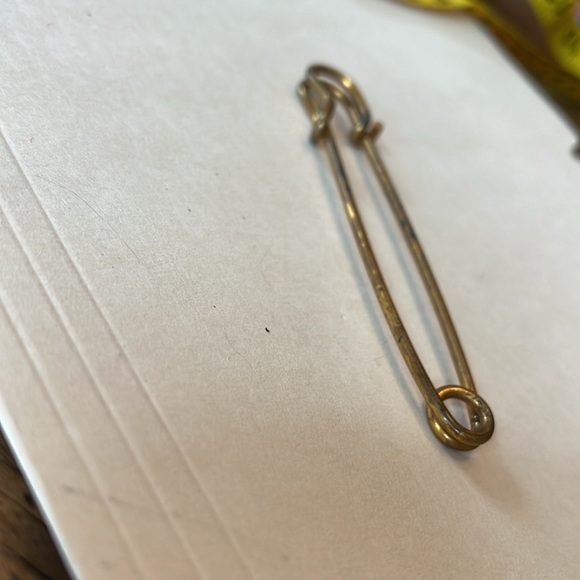 UNUSUAL VINTAGE LAUNDRY  HORSE BLANKET  DUFFLE BAG  UTILITY PIN - 4" LONG - Picture 7 of 8